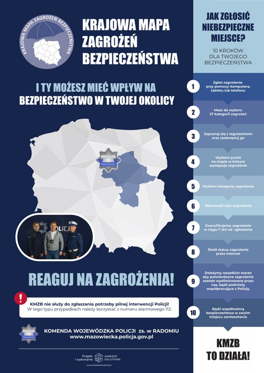 KRAJOWA MAPA ZAGROŻEŃ I BEZPIECZEŃSTWA – WIDZISZ? REAGUJ!