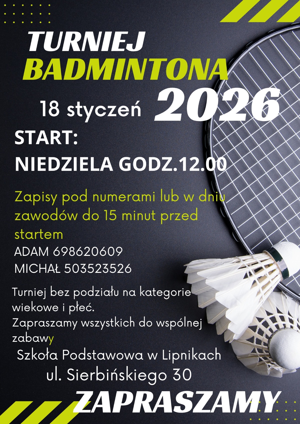 Turniej Badmintona