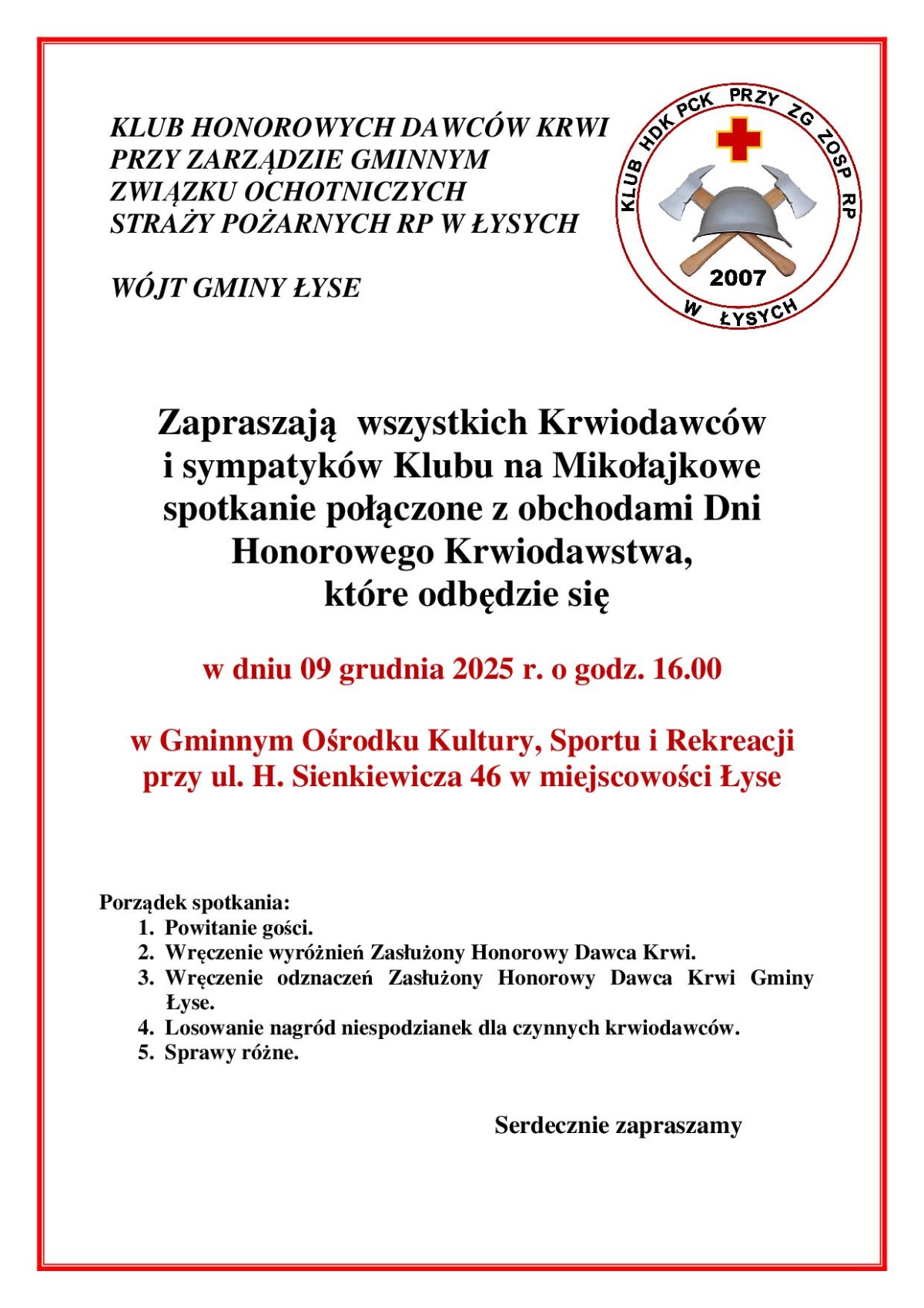 Obchody Dni Honorowego Krwiodawstwa