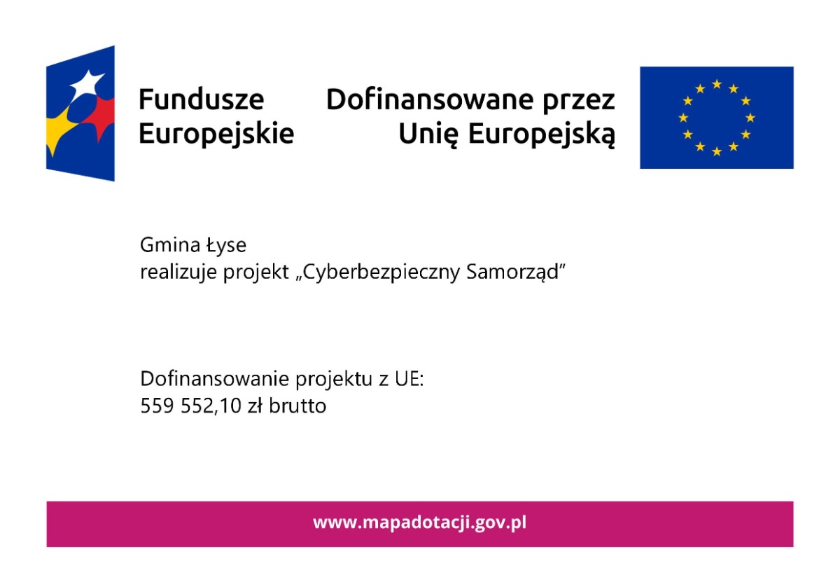 Gmina Łyse realizuje projekt Cyberbezpieczny Samorząd 