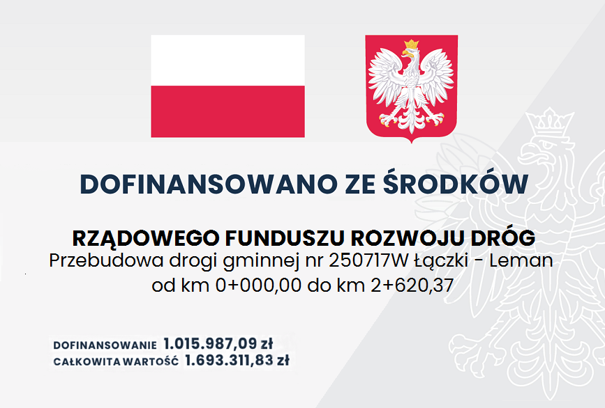 PRZEBUDOWA DROGI ŁĄCZKI - LEMAN