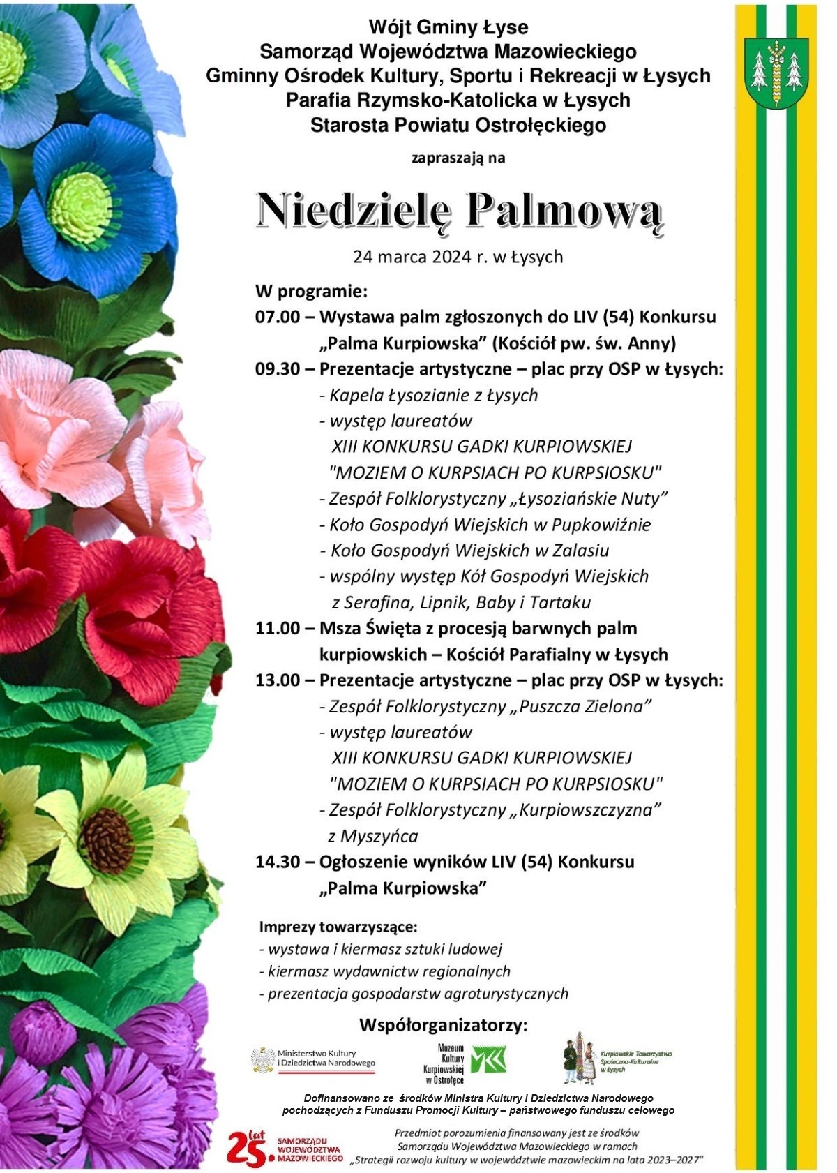Program Niedzieli Palmowej 2024