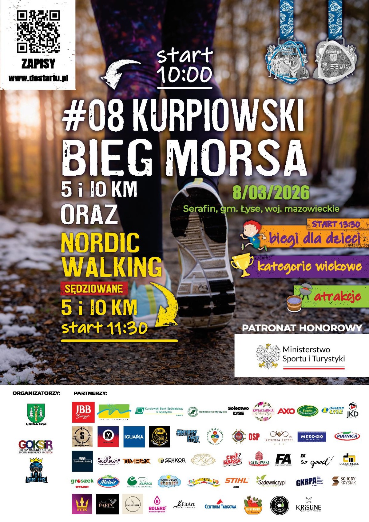 08 Kurpiowski Bieg Morsa oraz Marsz Nordic Walking