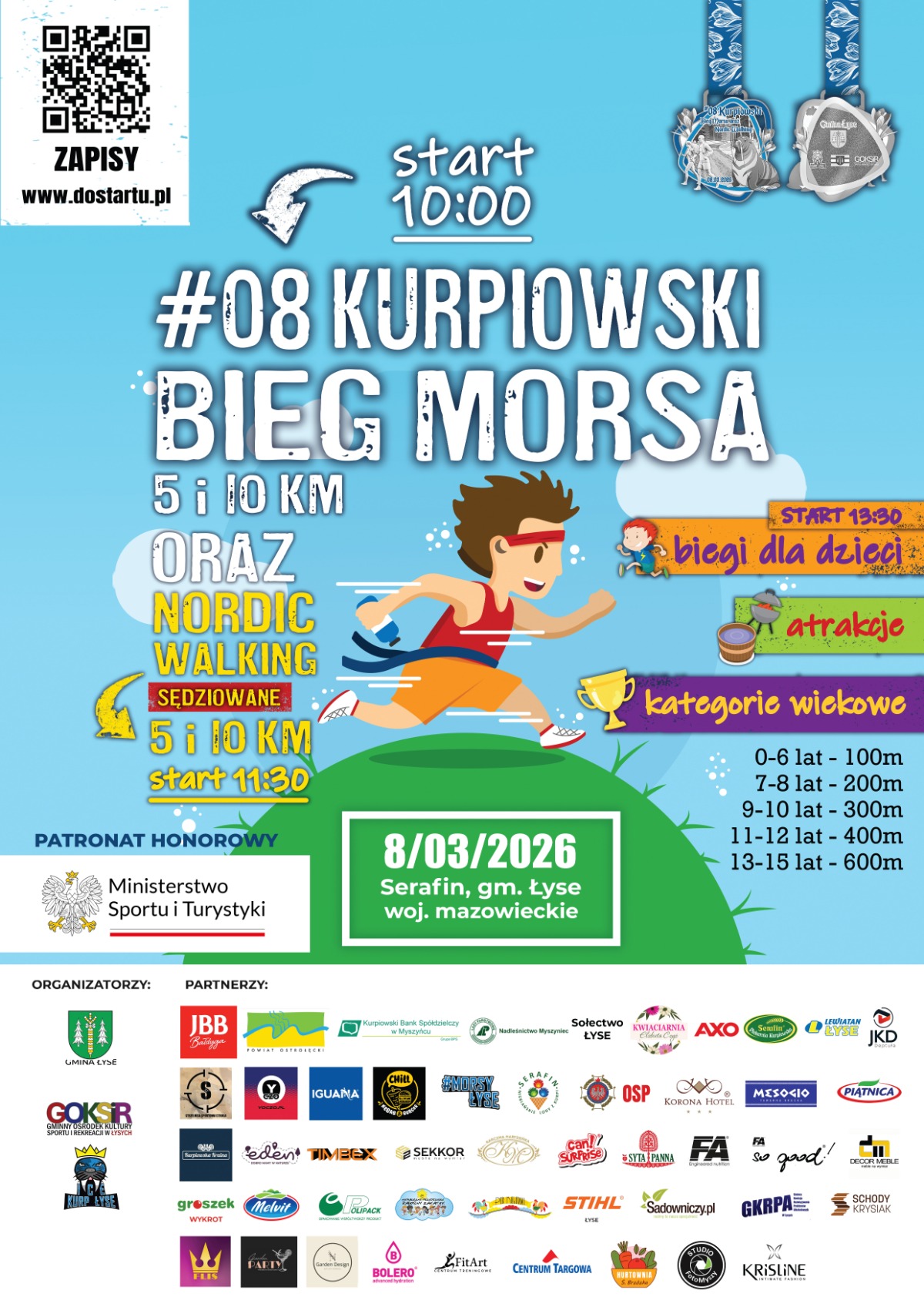 08 Kurpiowski Bieg Morsa oraz Marsz Nordic Walking