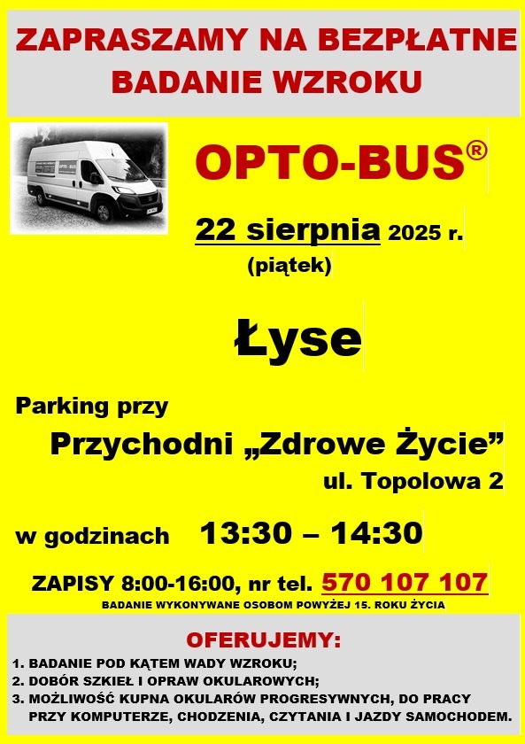 Bezpłatne badanie wzroku
