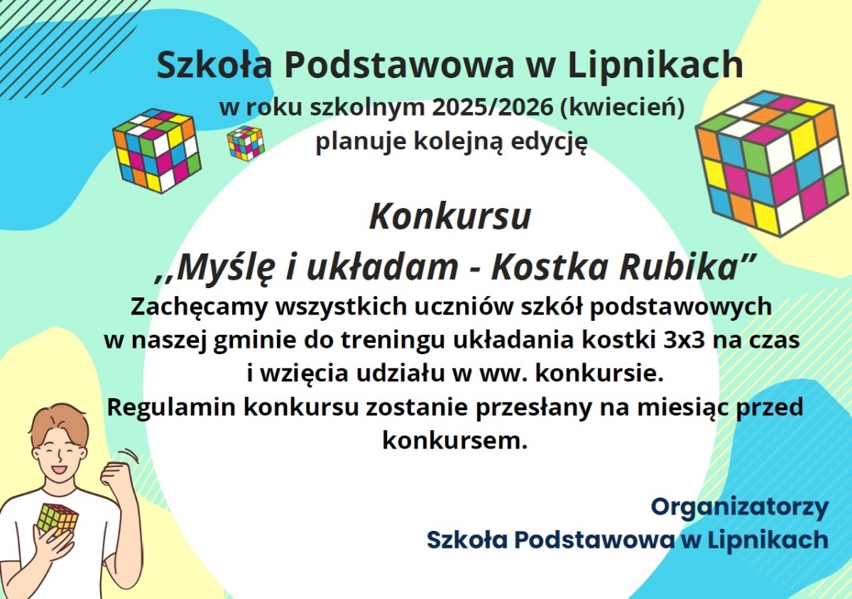 Konkurs „Myślę i układam - Kostka Rubika”