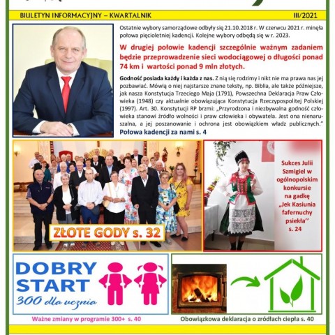 Powiększ obraz: BIULETYN INFORMACYJNY GMINY ŁYSE III/2021