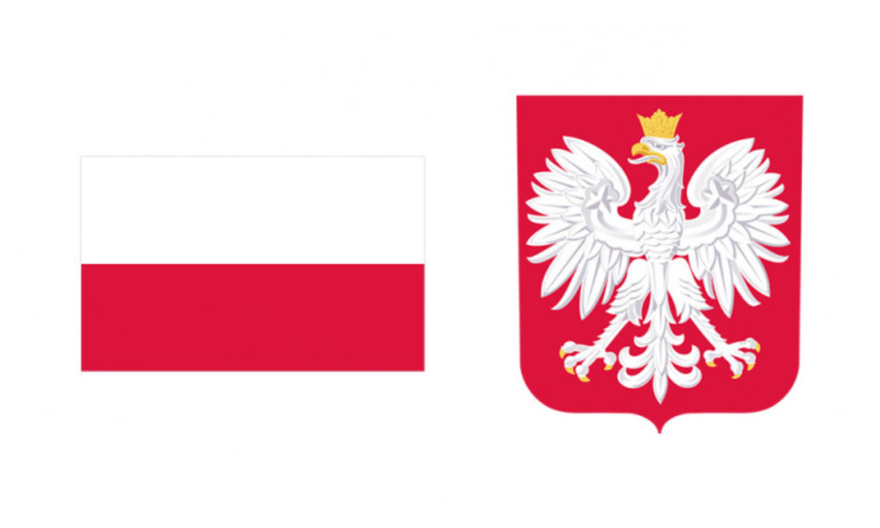 Flaga i godło Polski